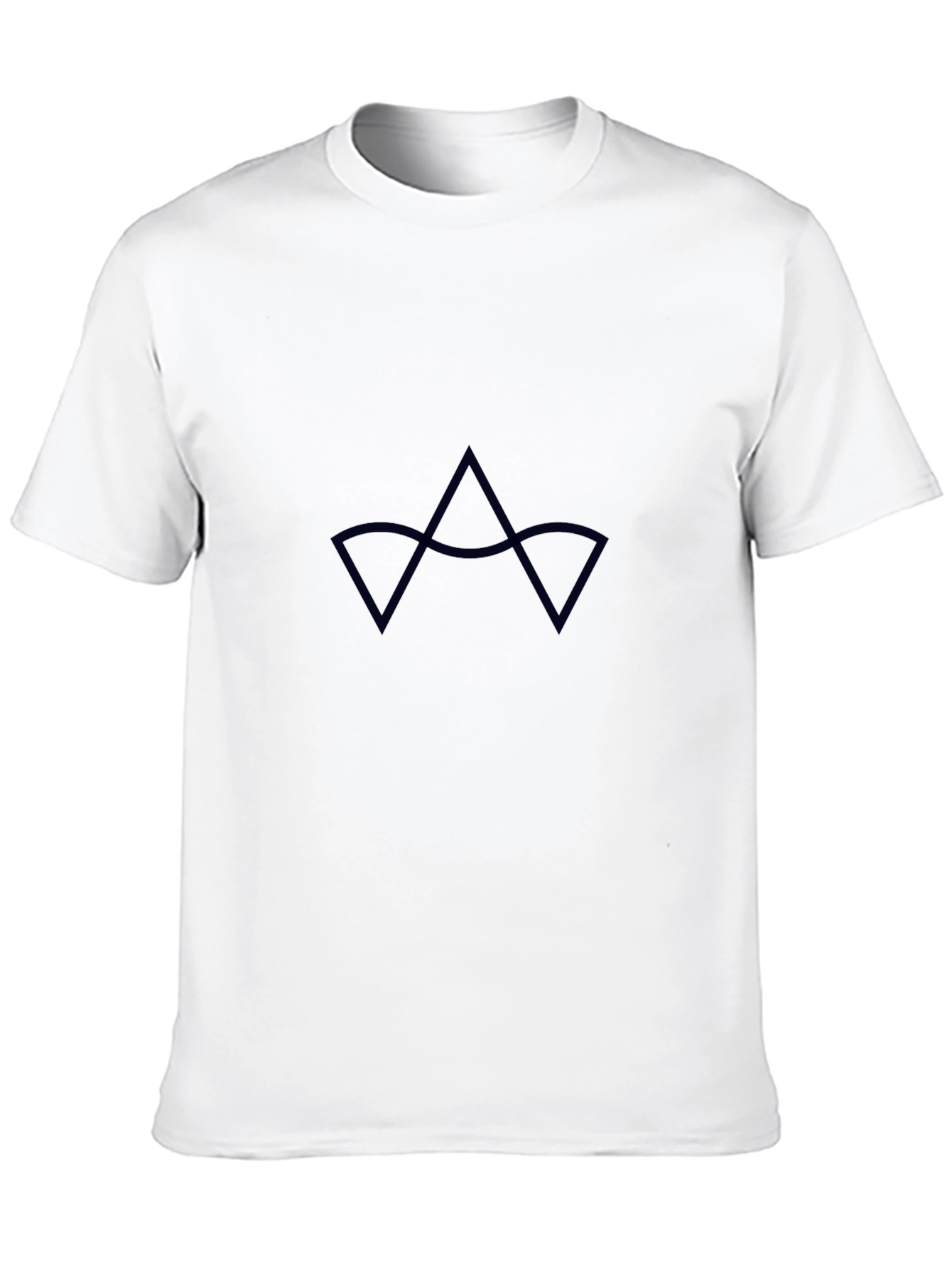Crown Graphic Tee - Black Crew Neck
