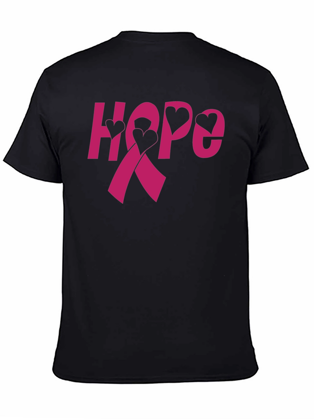 Hope Ribbon Heart T-Shirt - Breast Cancer Awareness