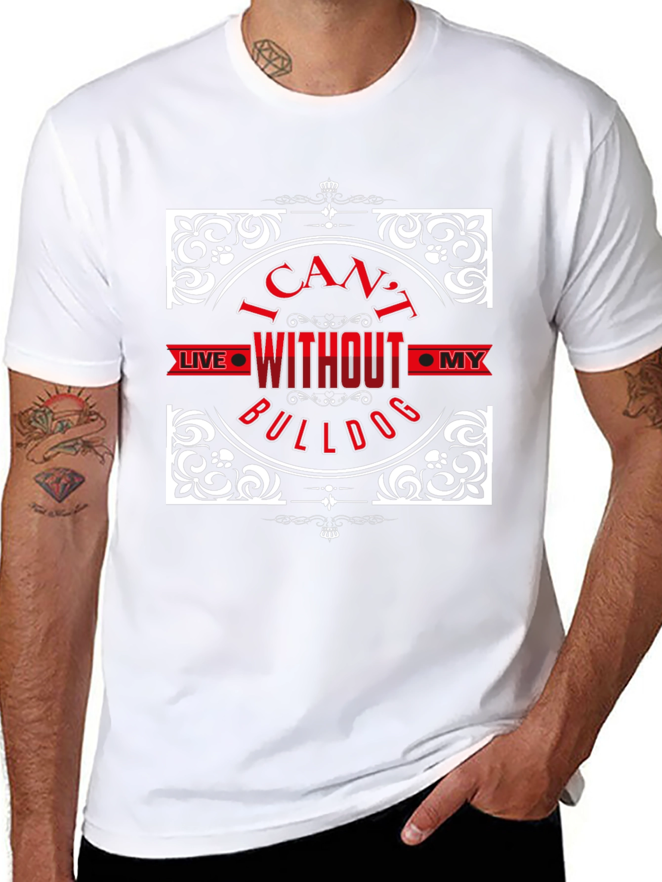 I Cant Live Without My Bulldog T-Shirt