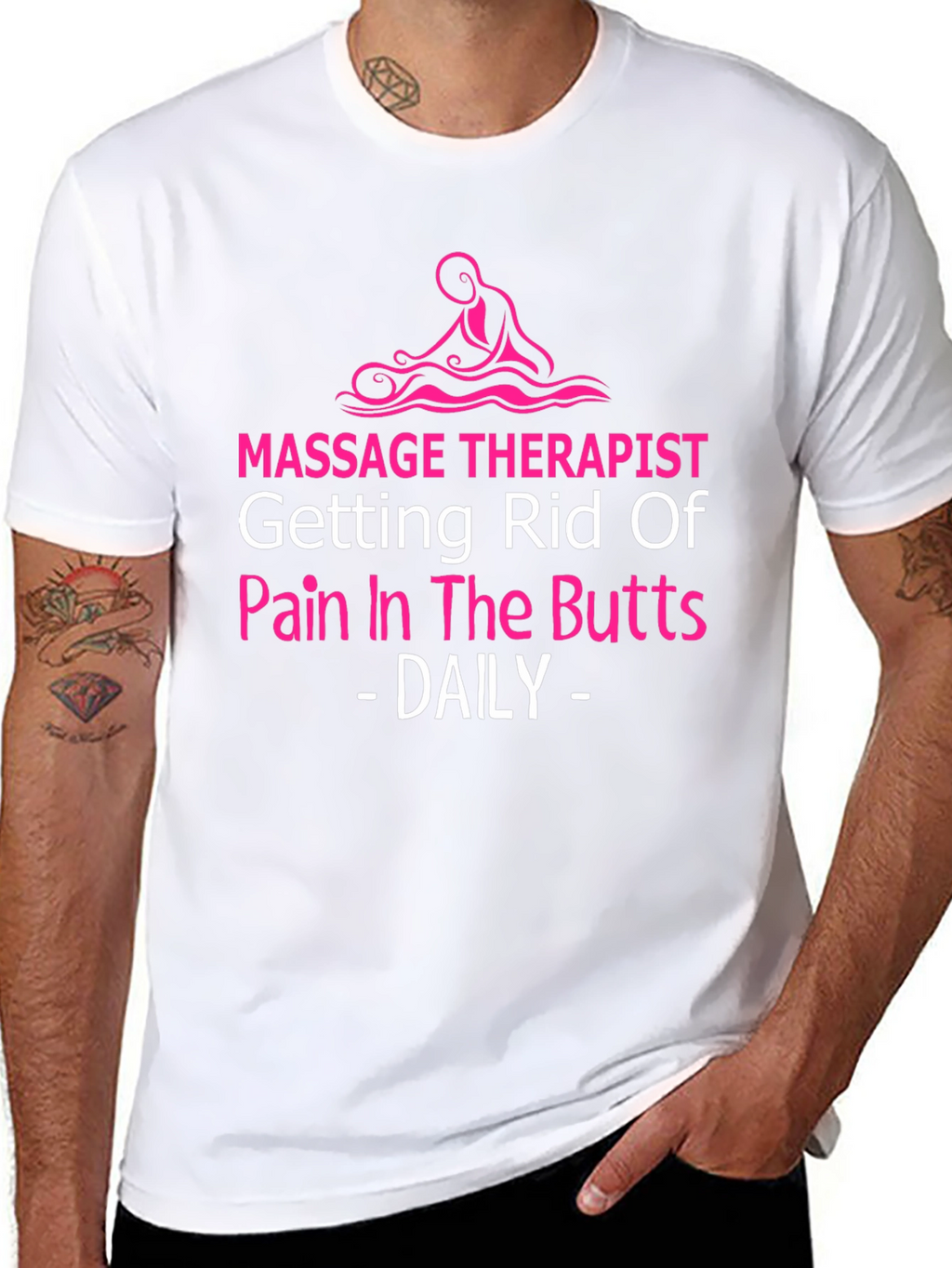 Massage Therapist Novelty T-Shirt - Pain Relief Humor