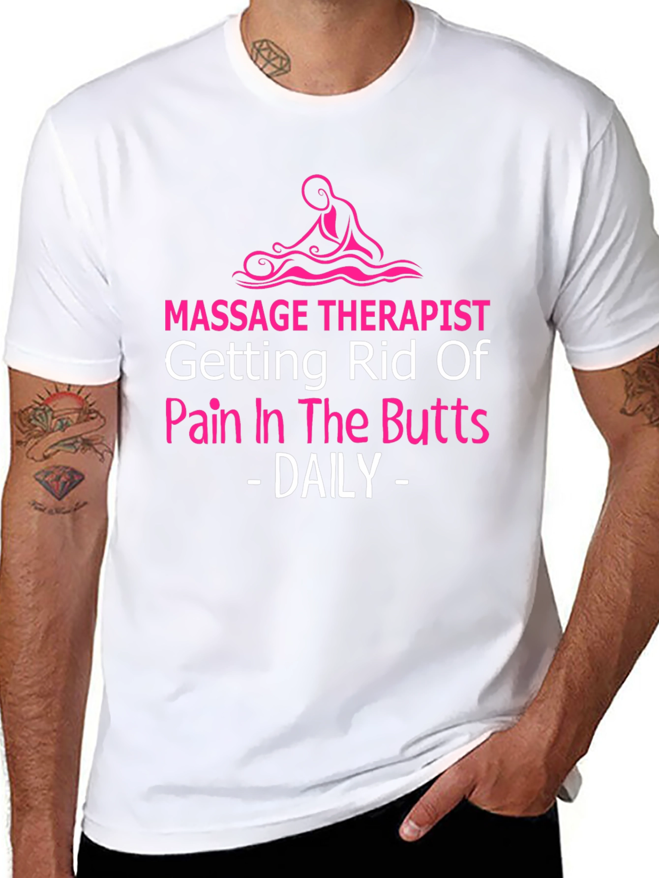 Massage Therapist Novelty T-Shirt - Pain Relief Humor