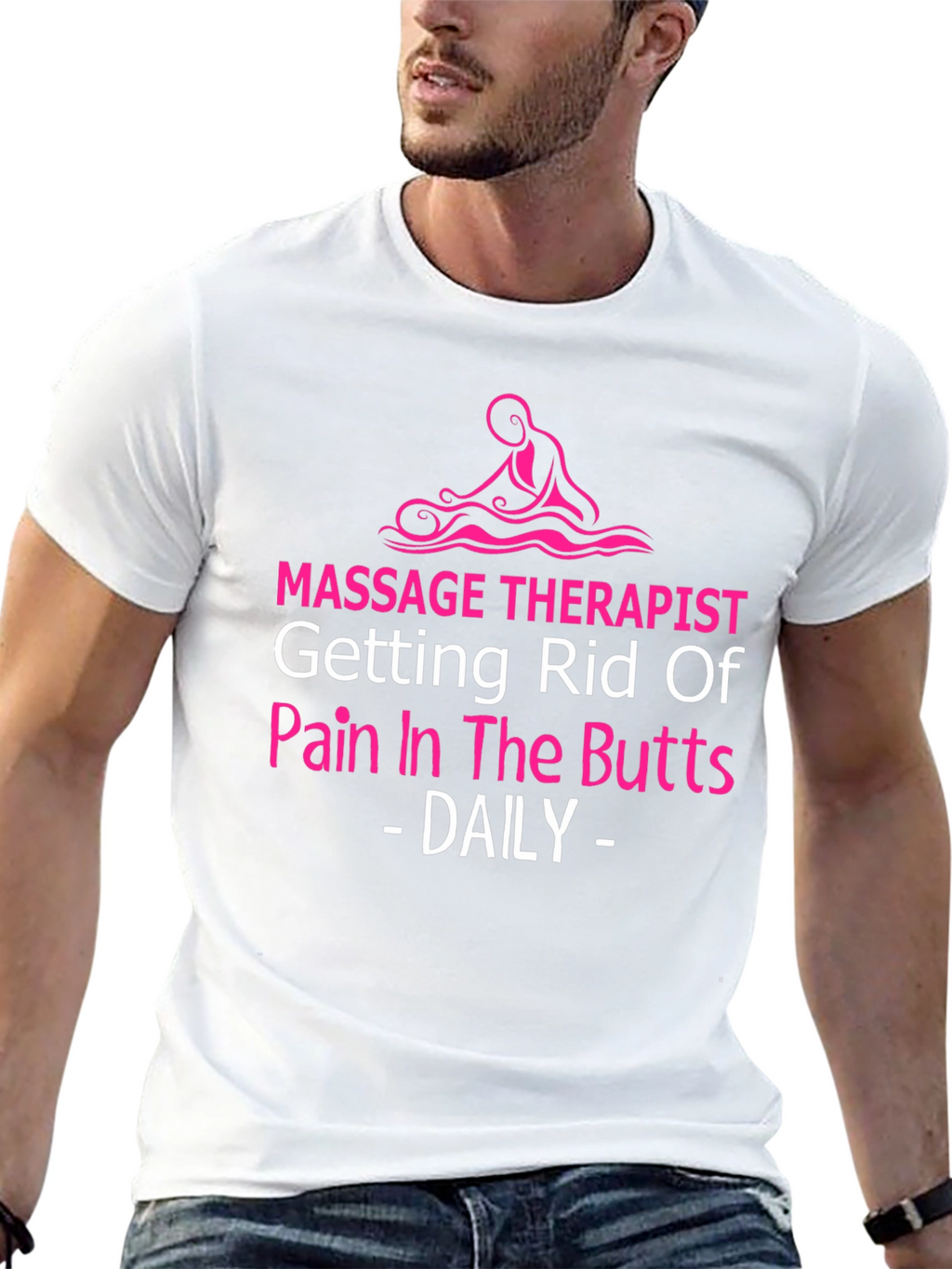Massage Therapist Novelty T-Shirt - Pain Relief Humor