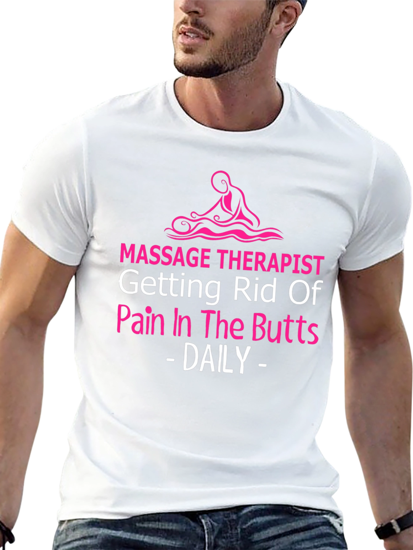Massage Therapist Novelty T-Shirt - Pain Relief Humor
