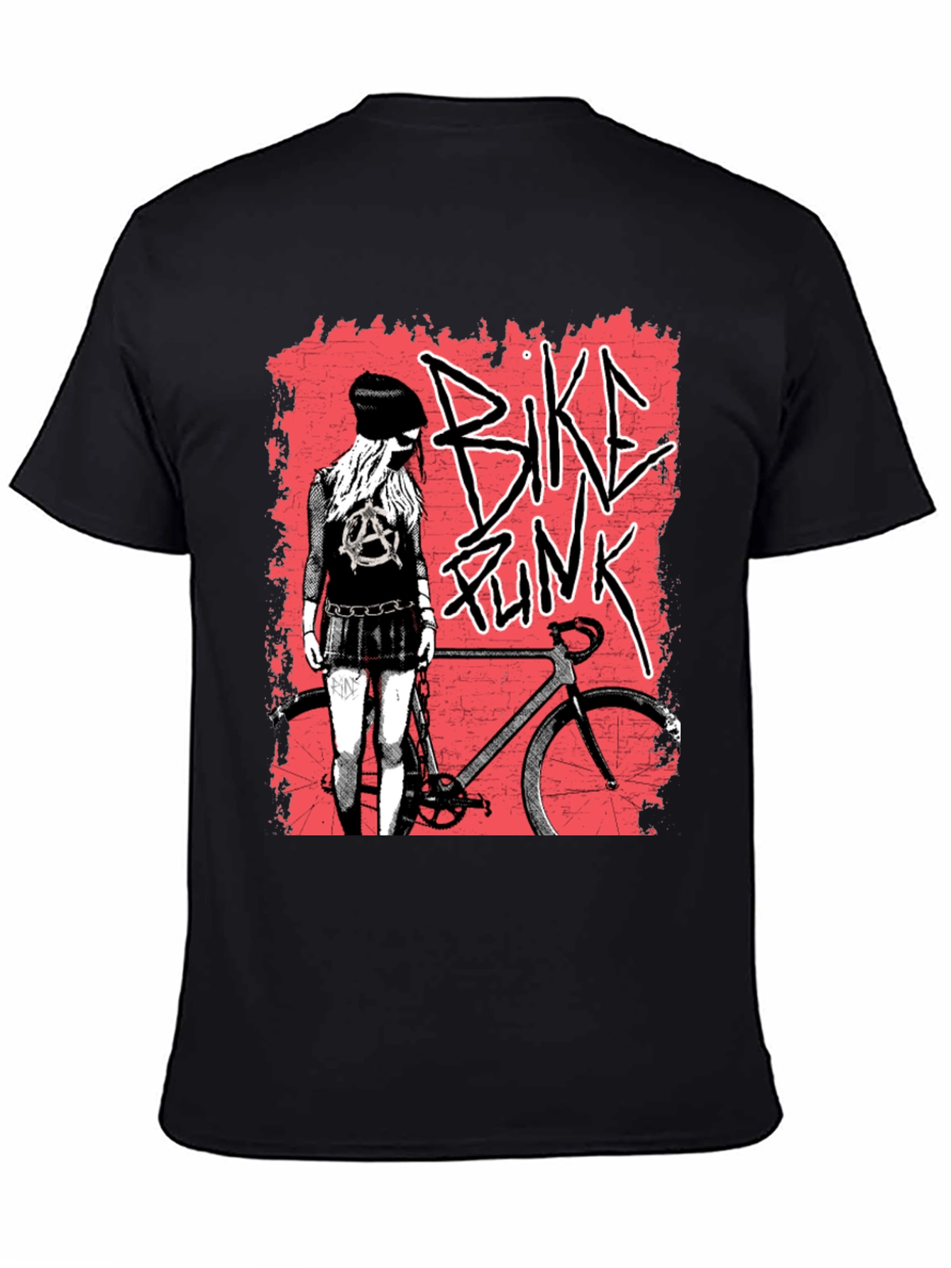 Bike Punk Graphic Tee - Edgy Street Style T-Shirt
