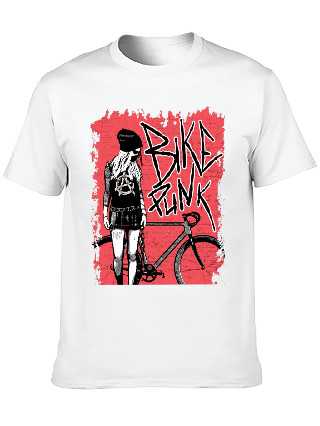 Bike Punk Graphic Tee - Edgy Street Style T-Shirt