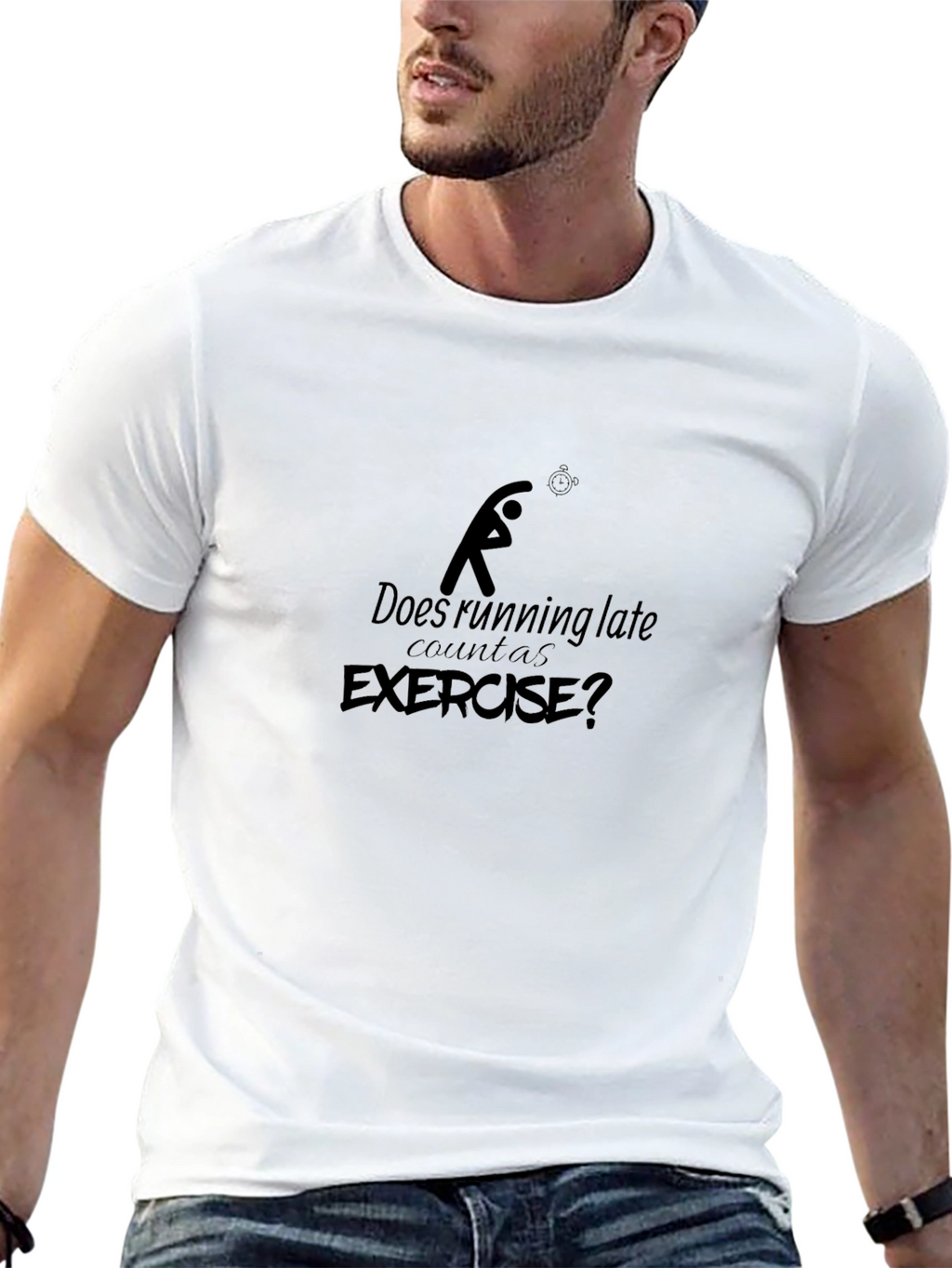 Funny Running Late Exercise T-Shirt
