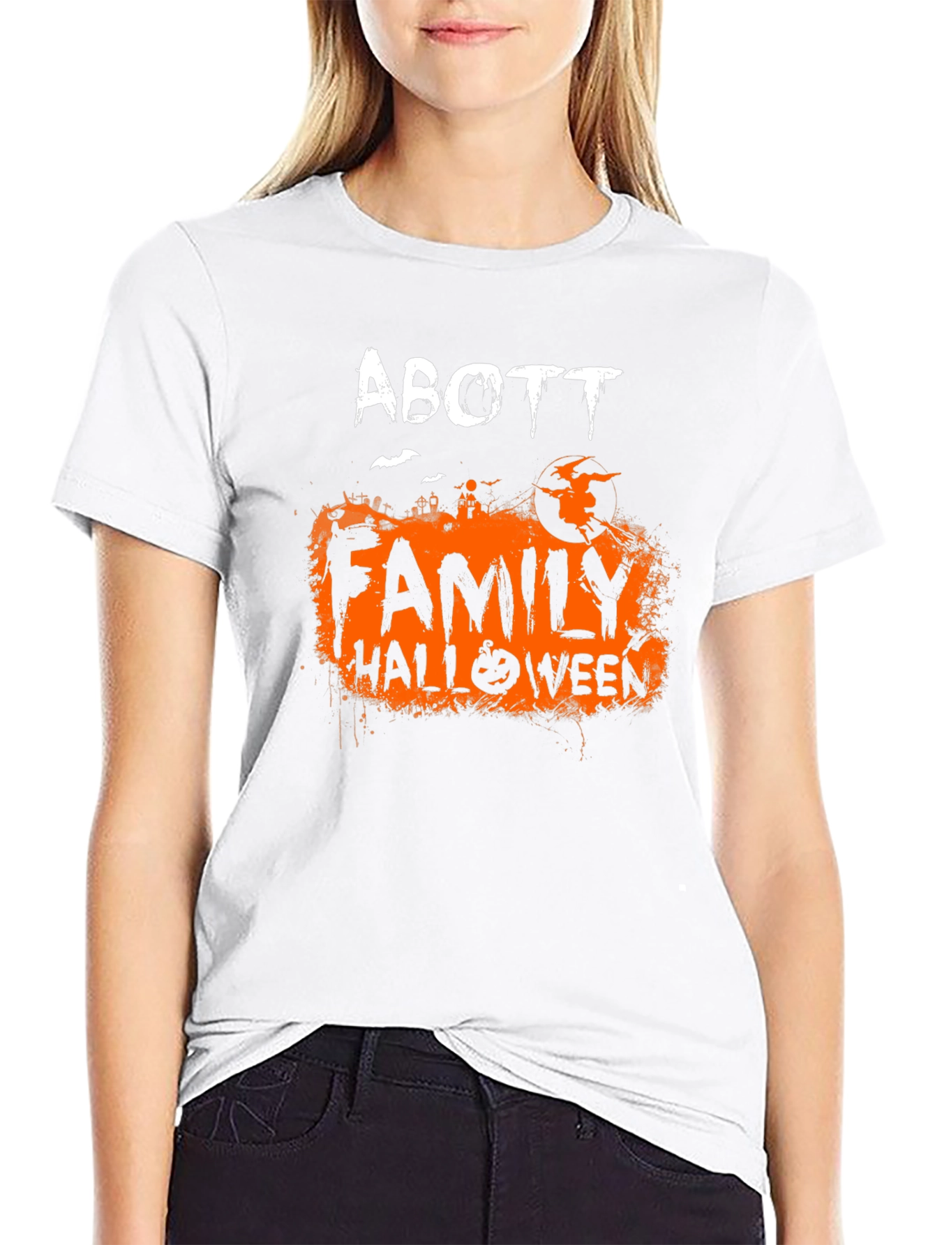 Abbott Family Halloween T-Shirt - Spooky Season Apparel