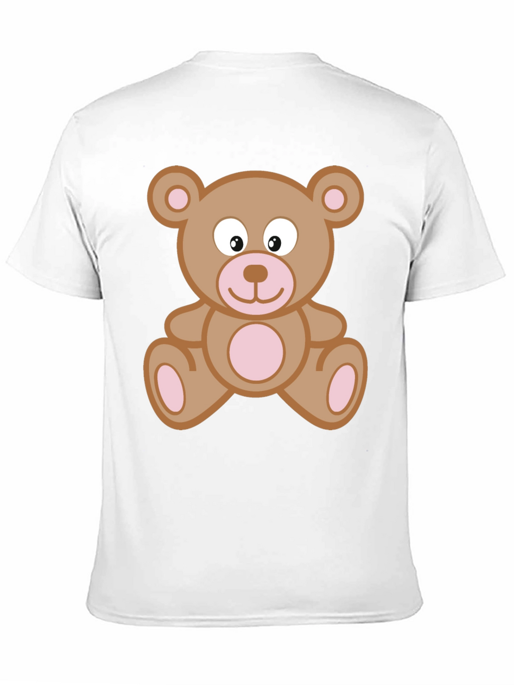 Cute Teddy Bear Graphic T-Shirt - Black Cotton Tee