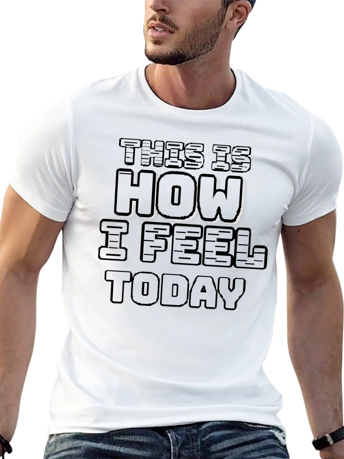 Mens This is How I Feel Today Black T-Shirt