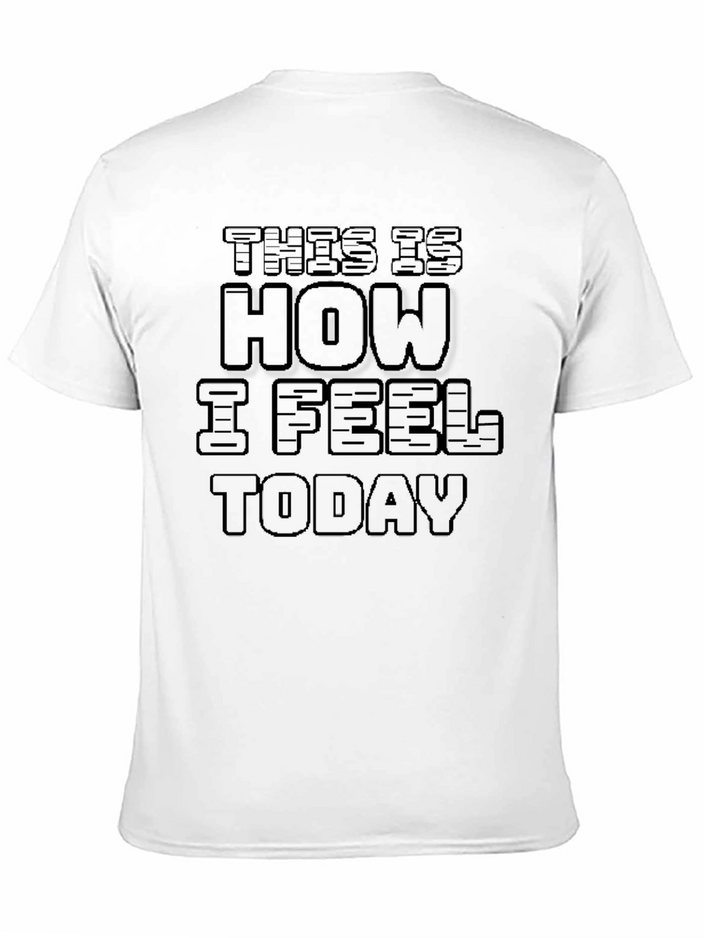 Mens This is How I Feel Today Black T-Shirt