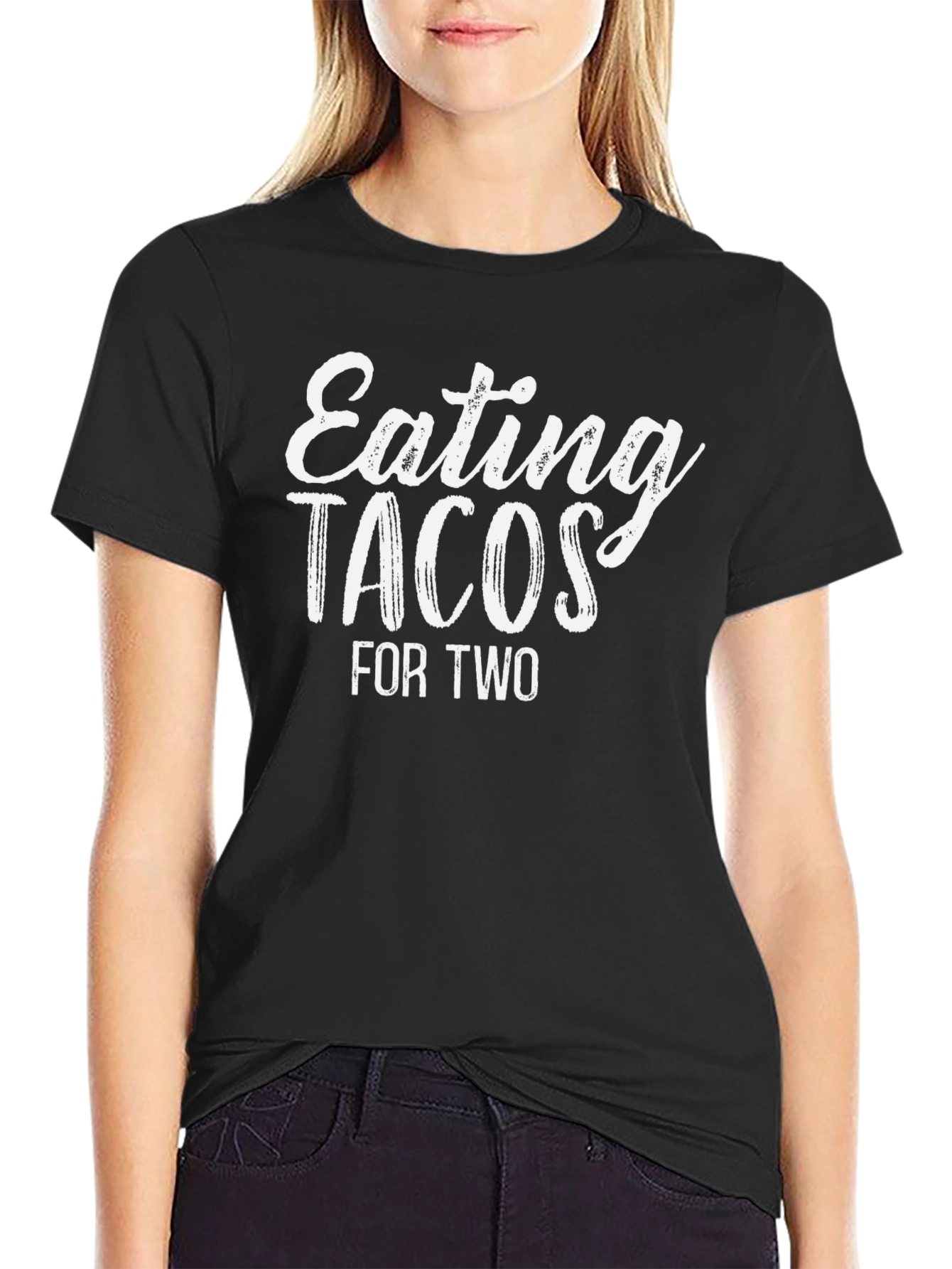 Eating Tacos for Two Graphic Tee - Black