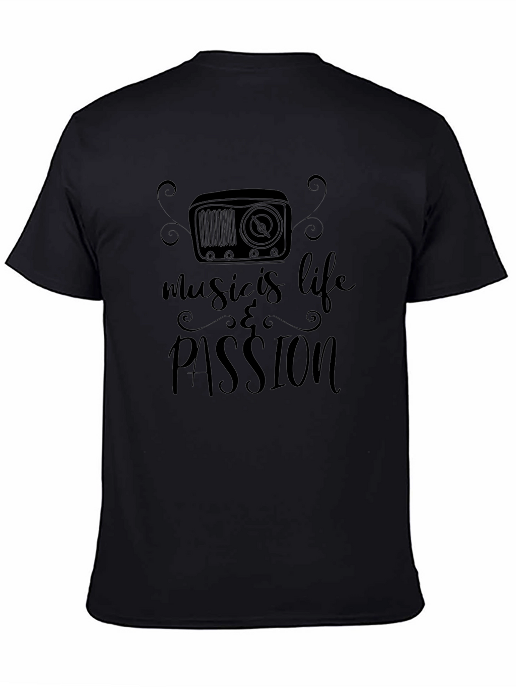 Music is Life & Passion Graphic T-Shirt