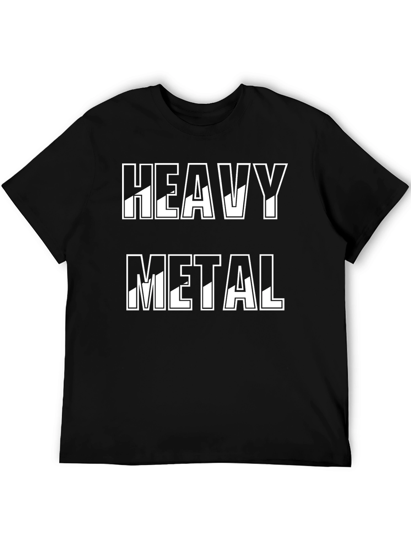 Heavy Metal Graphic Tee - Black Cotton T-Shirt