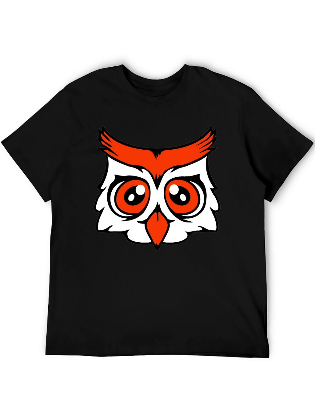 Owl Graphic Tee - Black Cotton Blend