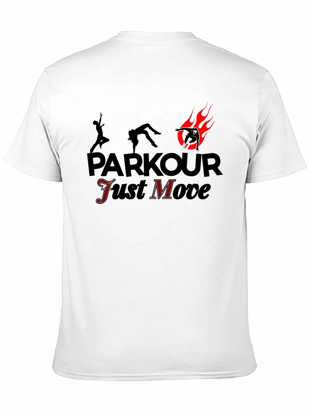 Parkour Just Move Black T-Shirt