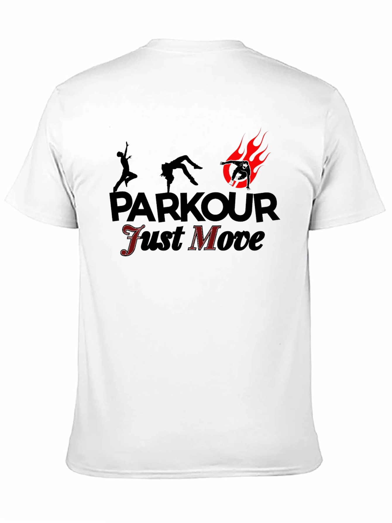 Parkour Just Move Black T-Shirt