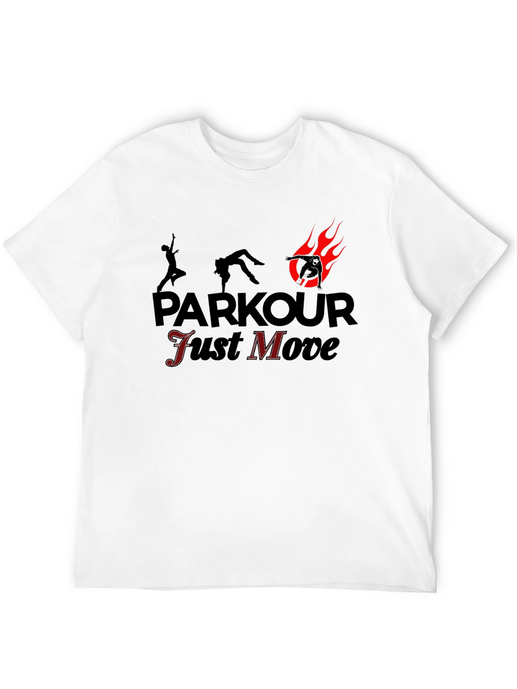 Parkour Just Move Black T-Shirt