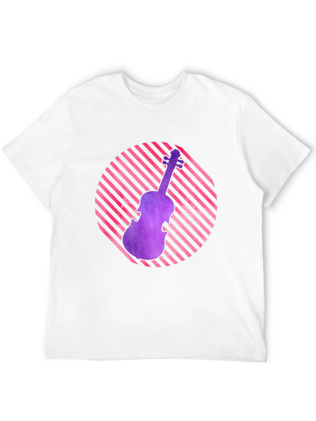 Violin Graphic Tee - Retro Music Lover Shirt