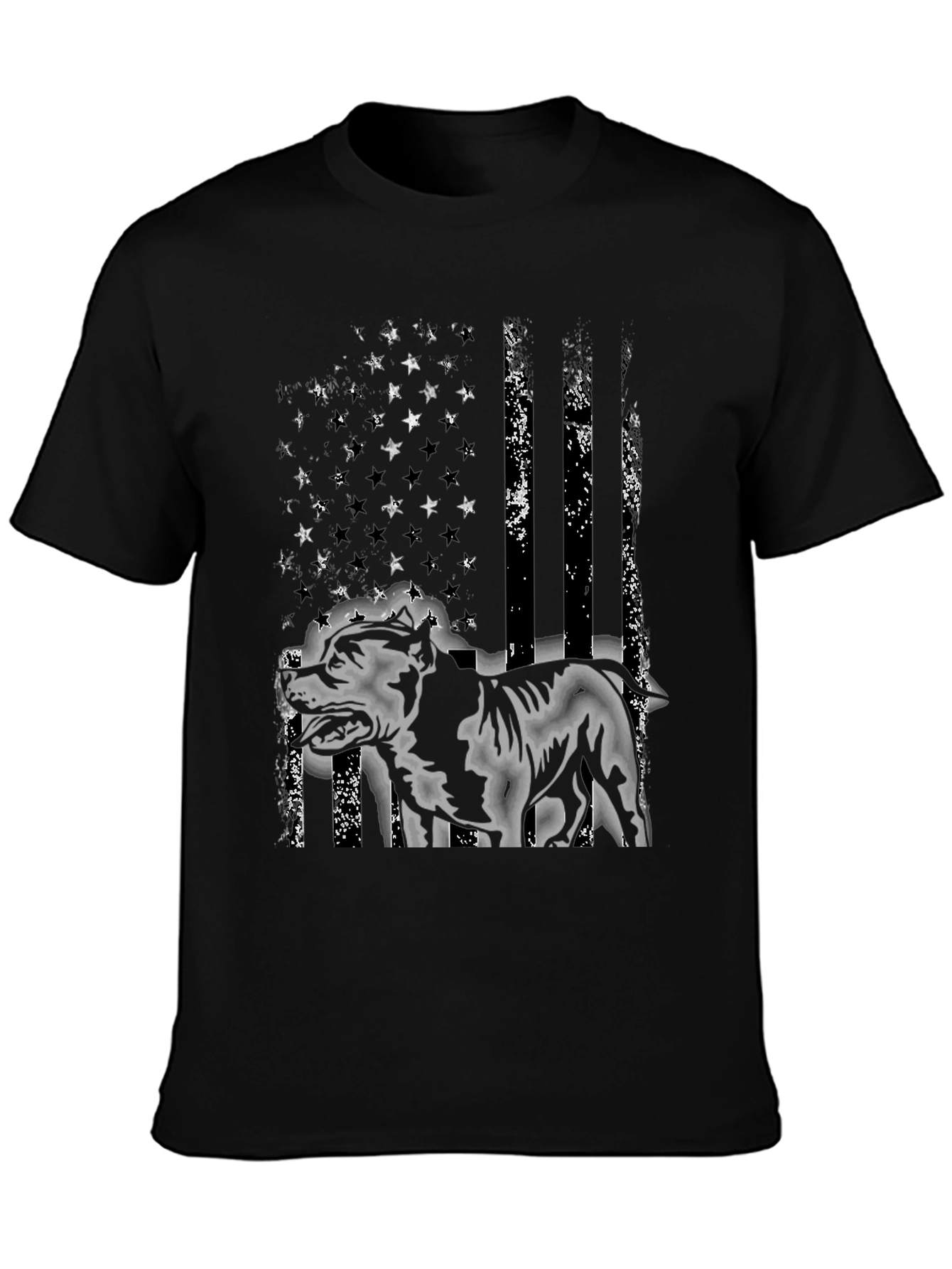 American Pitbull Distressed Flag T-Shirt