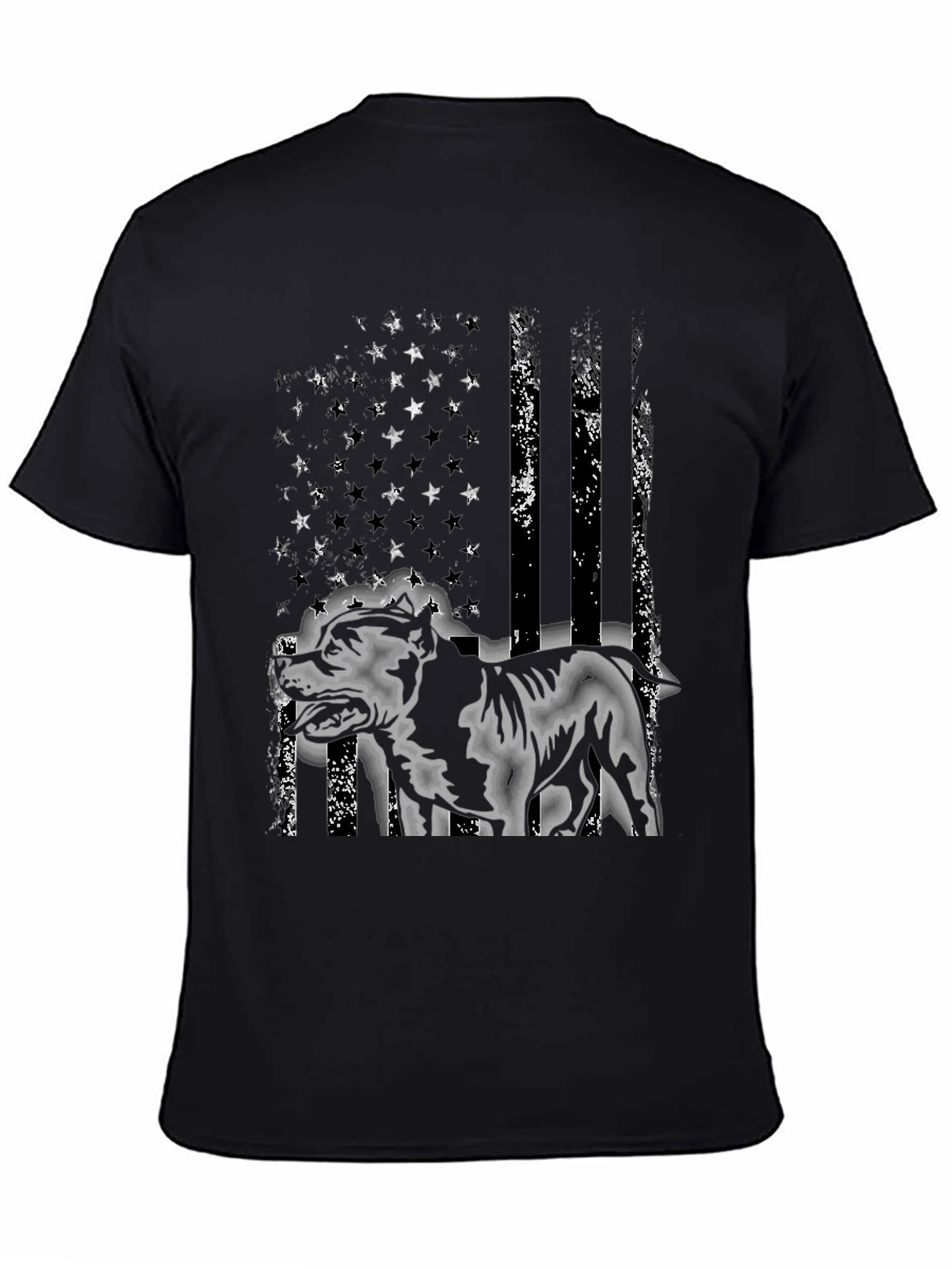 American Pitbull Distressed Flag T-Shirt