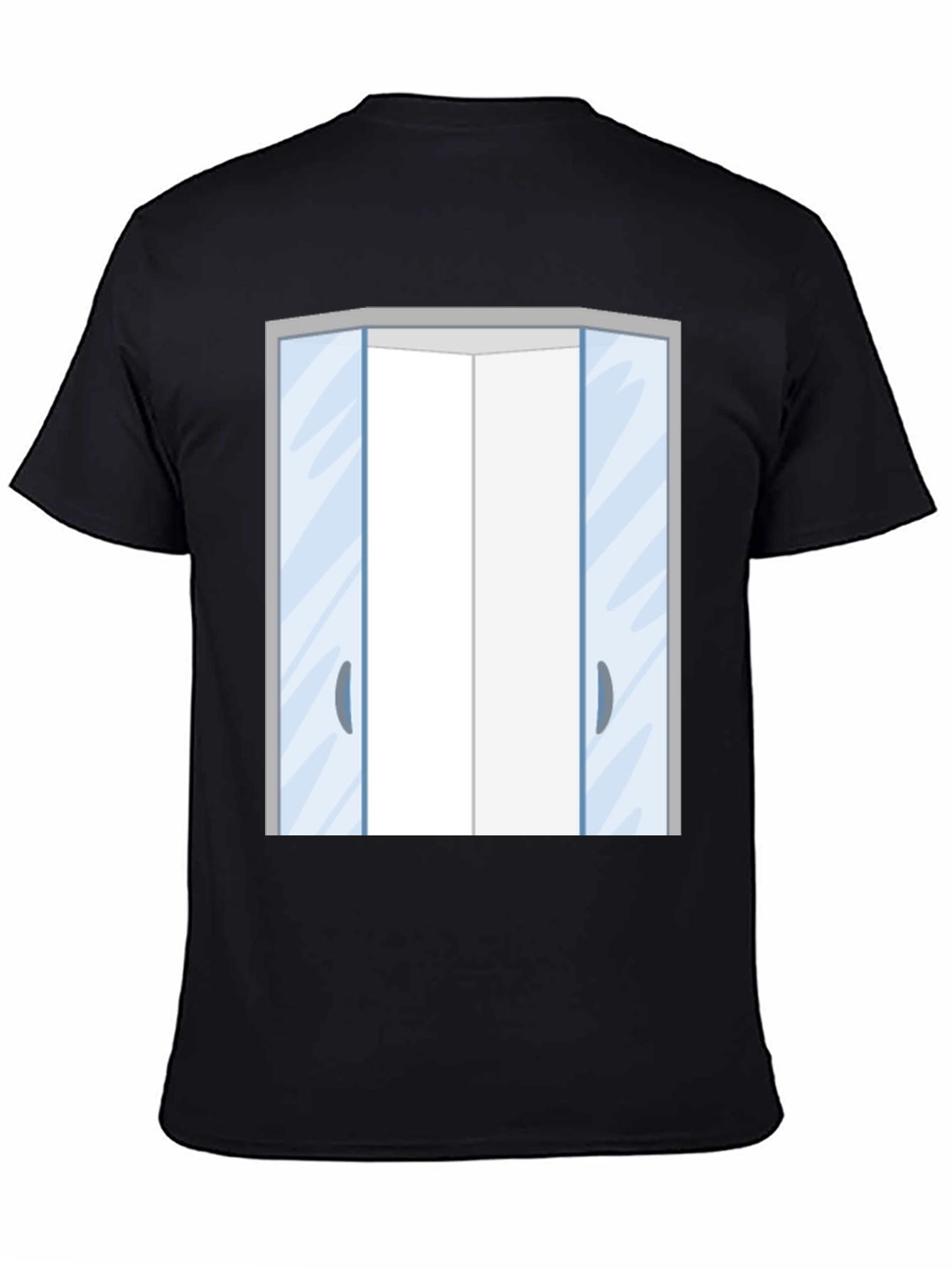 Elevator Doors Graphic T-Shirt - Black