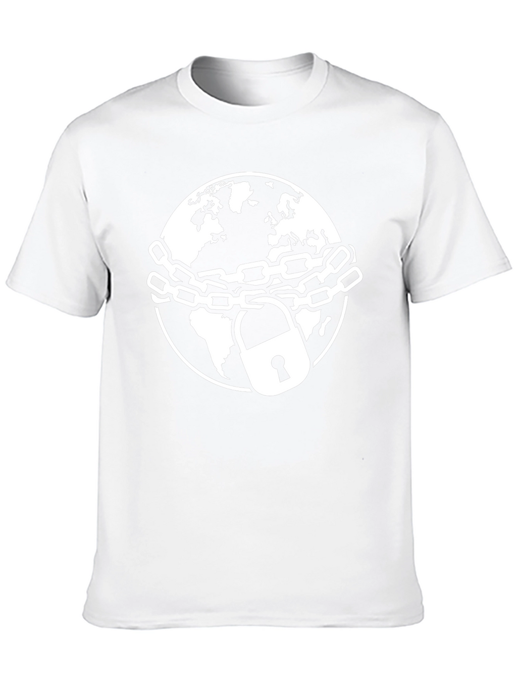 Chained Earth Graphic Tee - Black