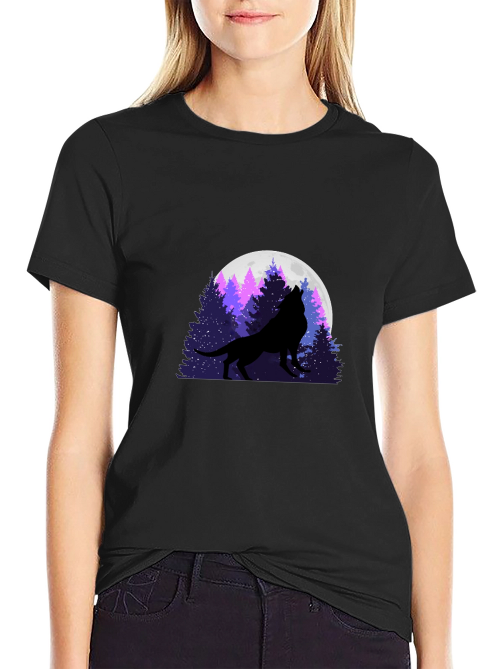 Wolf Moon Silhouette T-Shirt