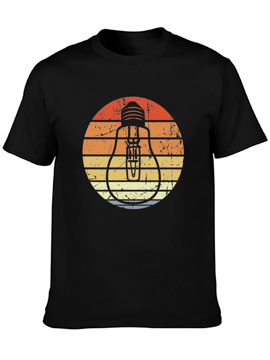 Retro Light Bulb Graphic Tee