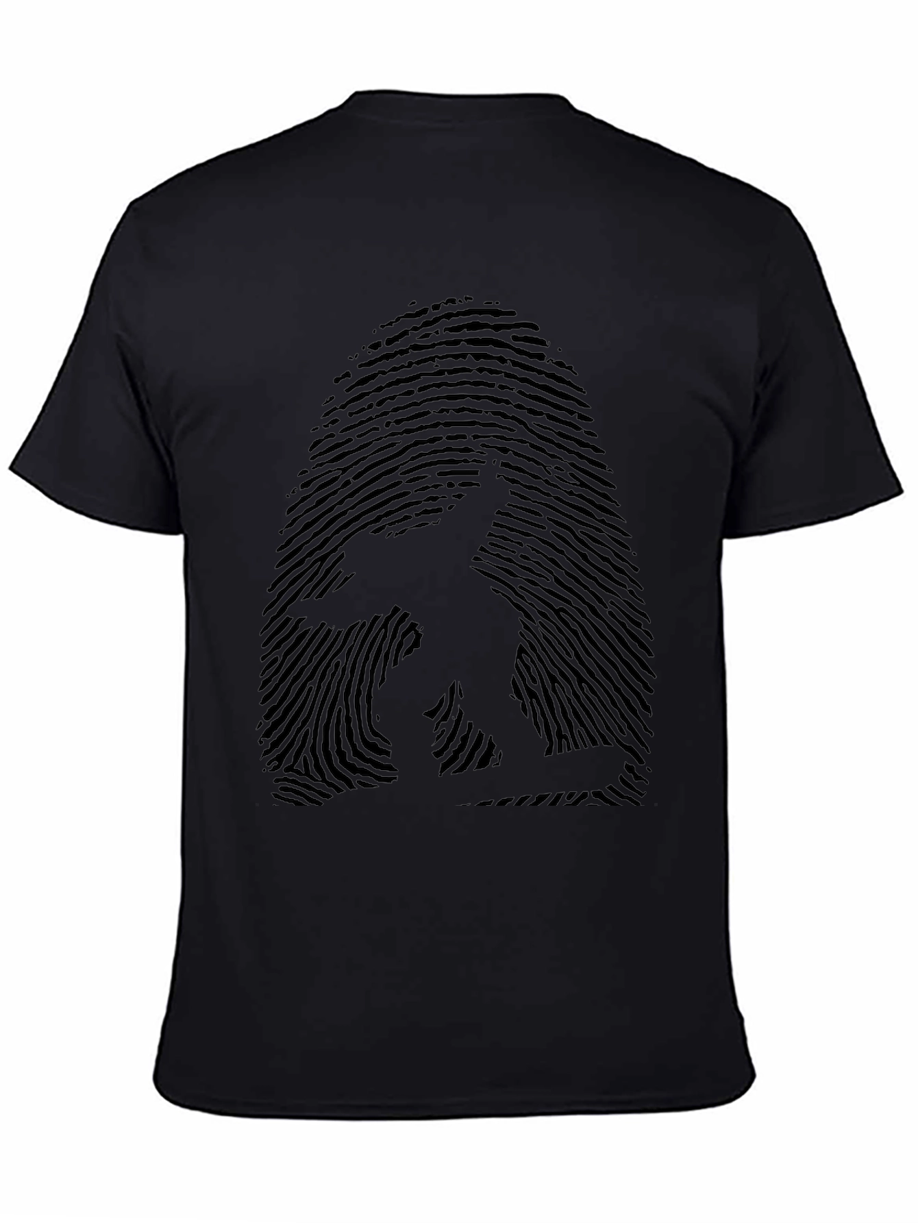 Fingerprint Surfer Graphic Tee - Unique Design