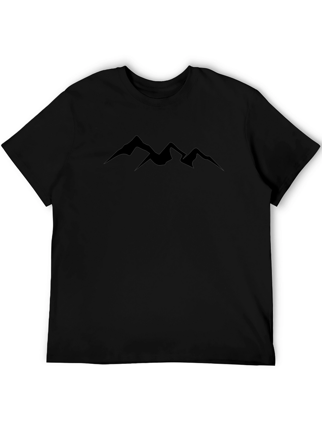 Mountain Silhouette Graphic Tee - Black