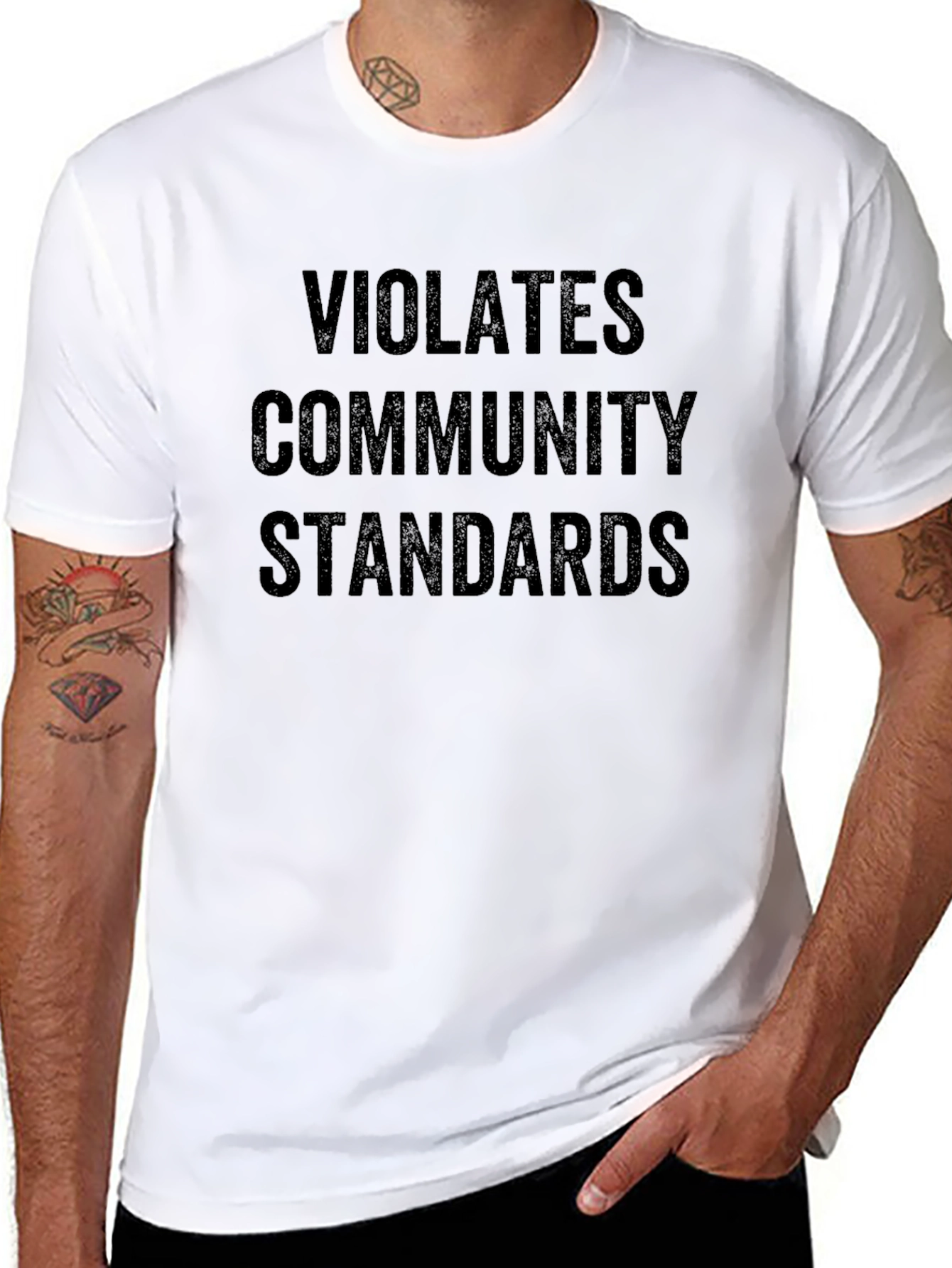 Violates Community Standards Graphic Tee
