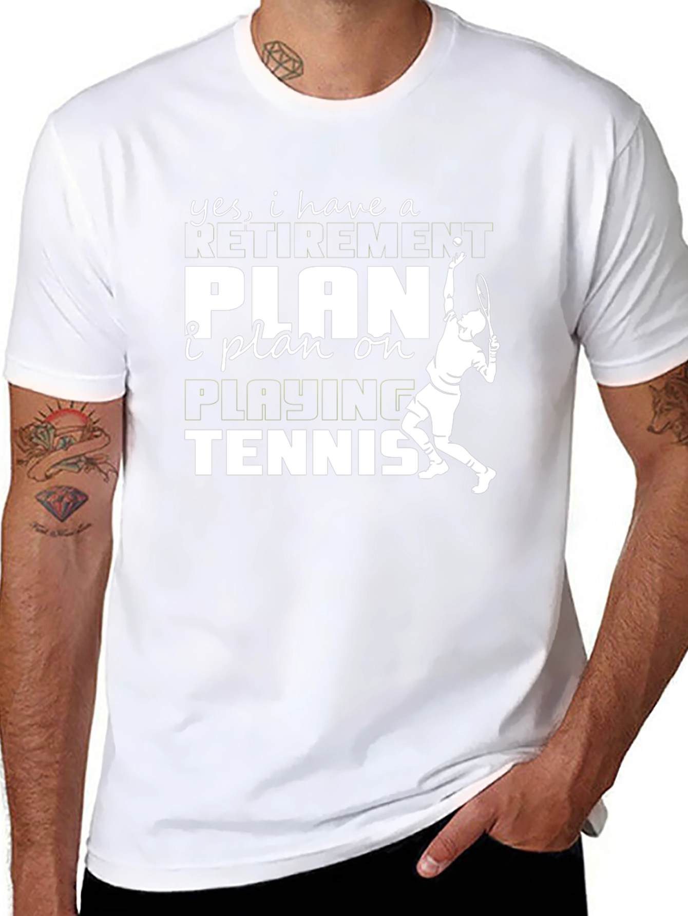 Funny Tennis Retirement Plan T-Shirt
