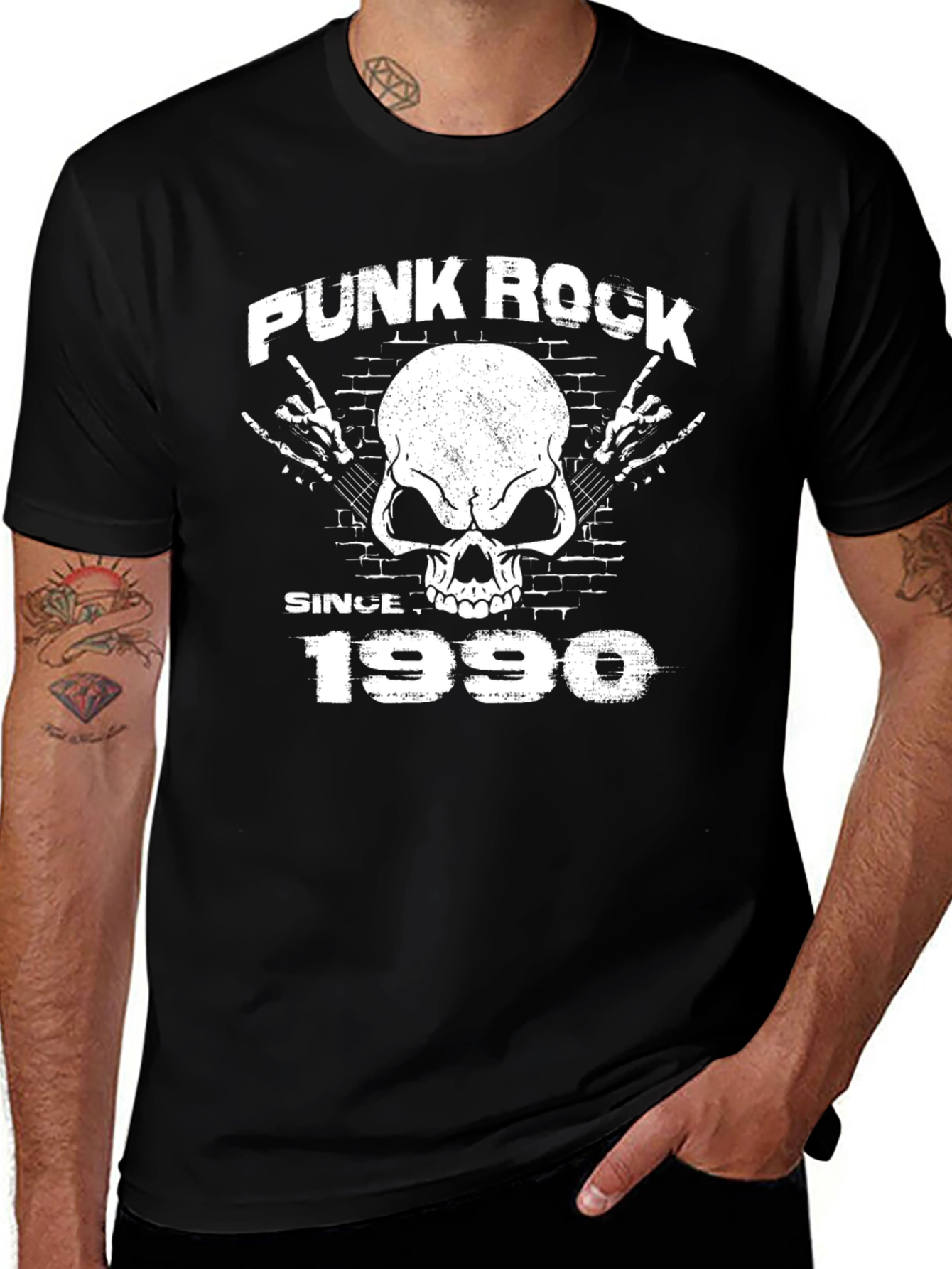 Punk Rock Since 1990 Black T-Shirt