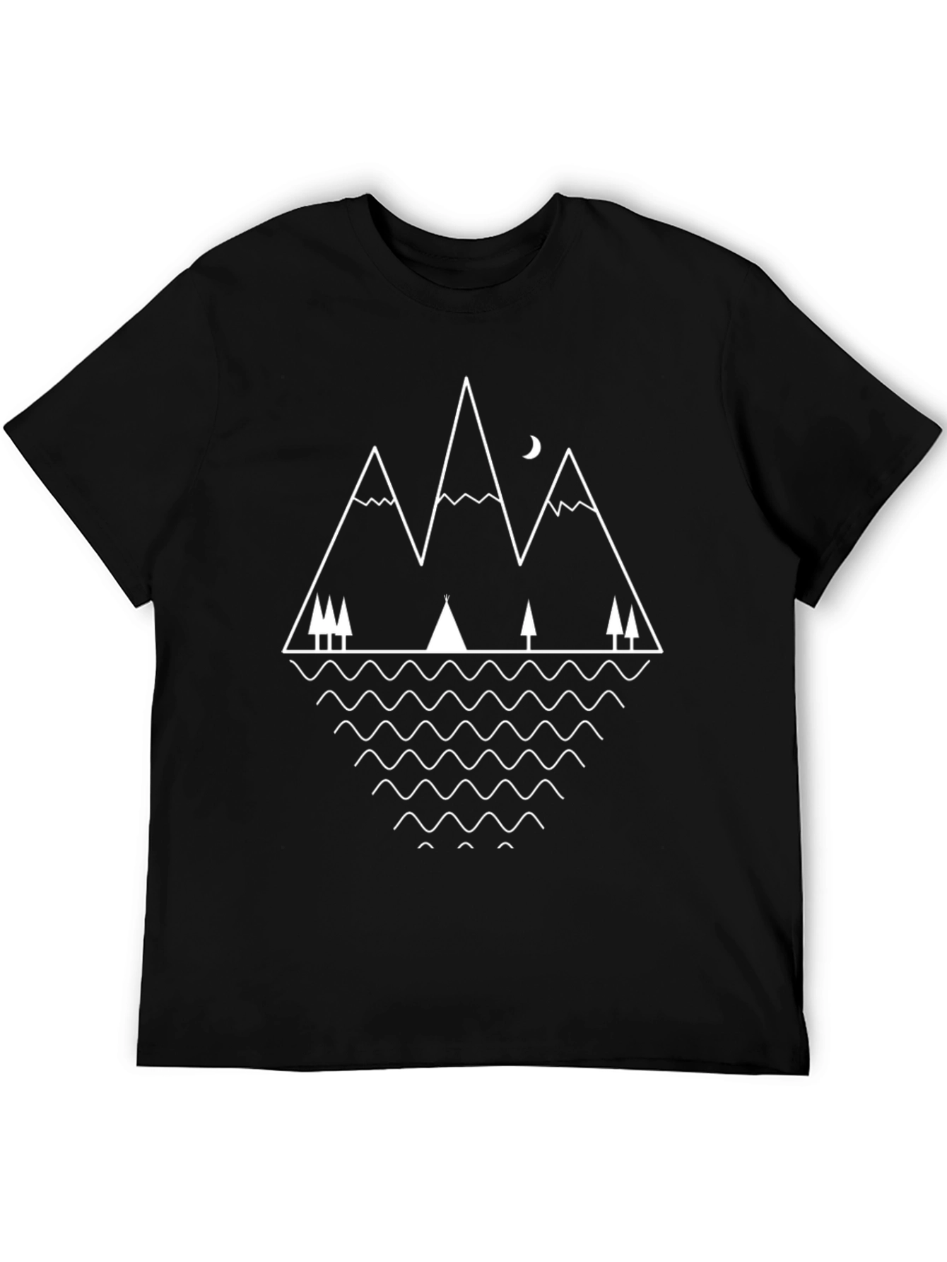 Geometric Mountain Graphic Tee - Adventure Ready