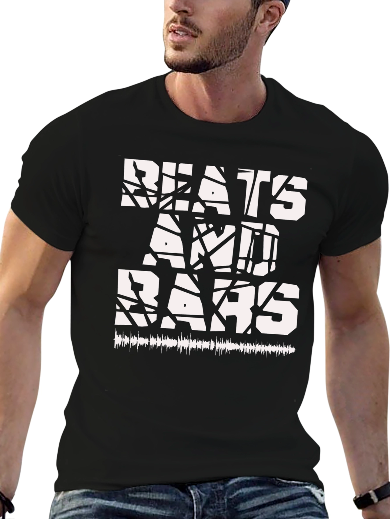 Beats and Bars Graphic Print T-Shirt
