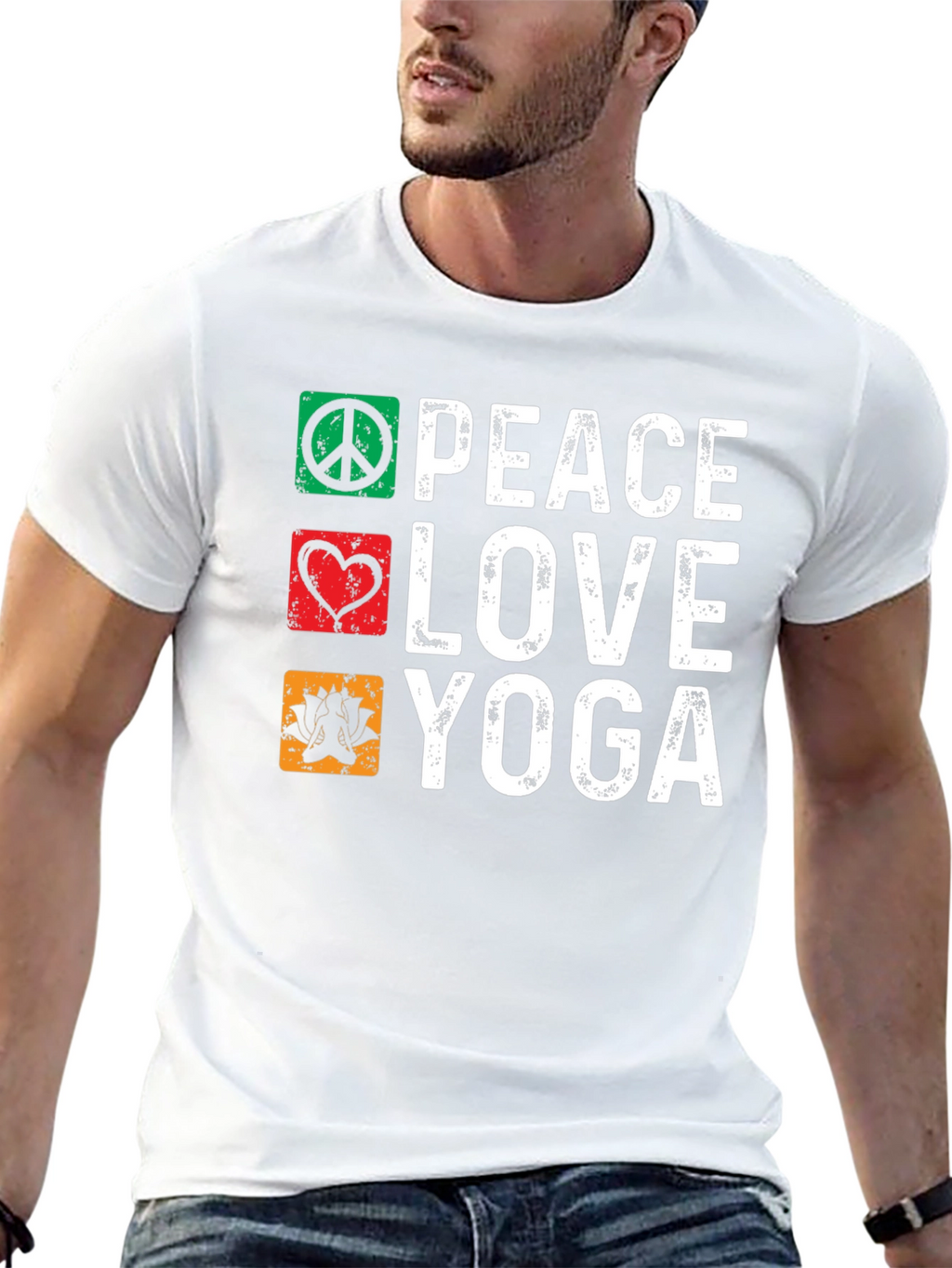 Peace Love Yoga Graphic Tee