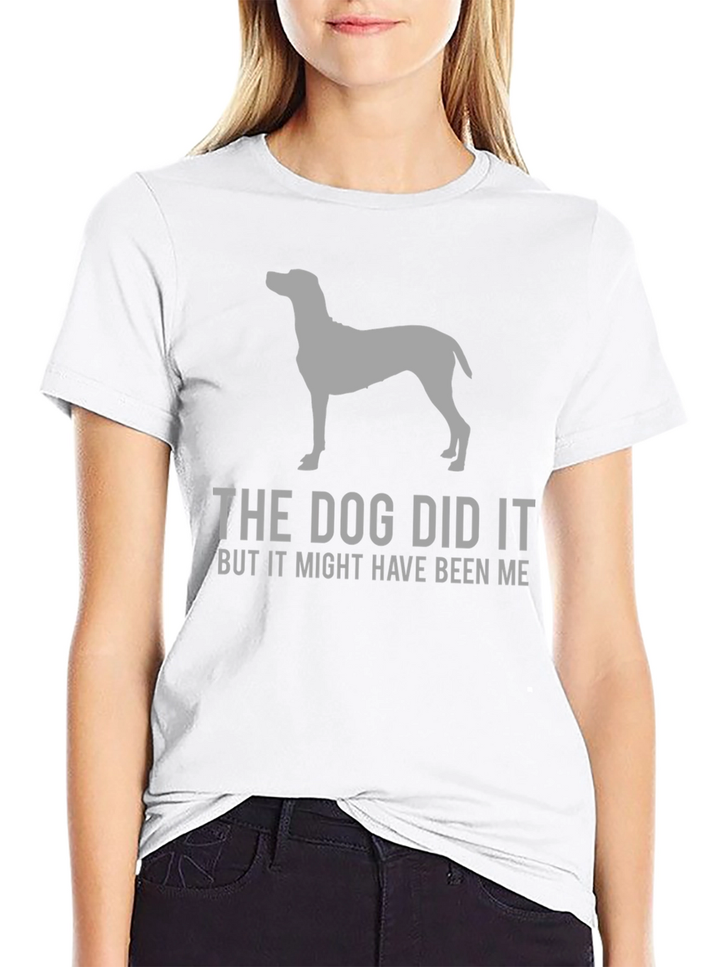 The Dog Did It Funny Graphic T-Shirt