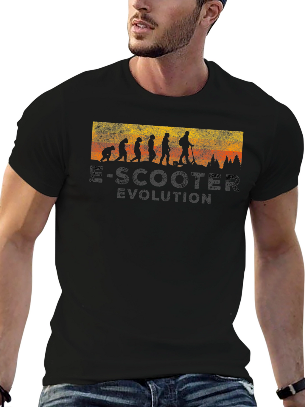 E-Scooter Evolution Graphic T-Shirt