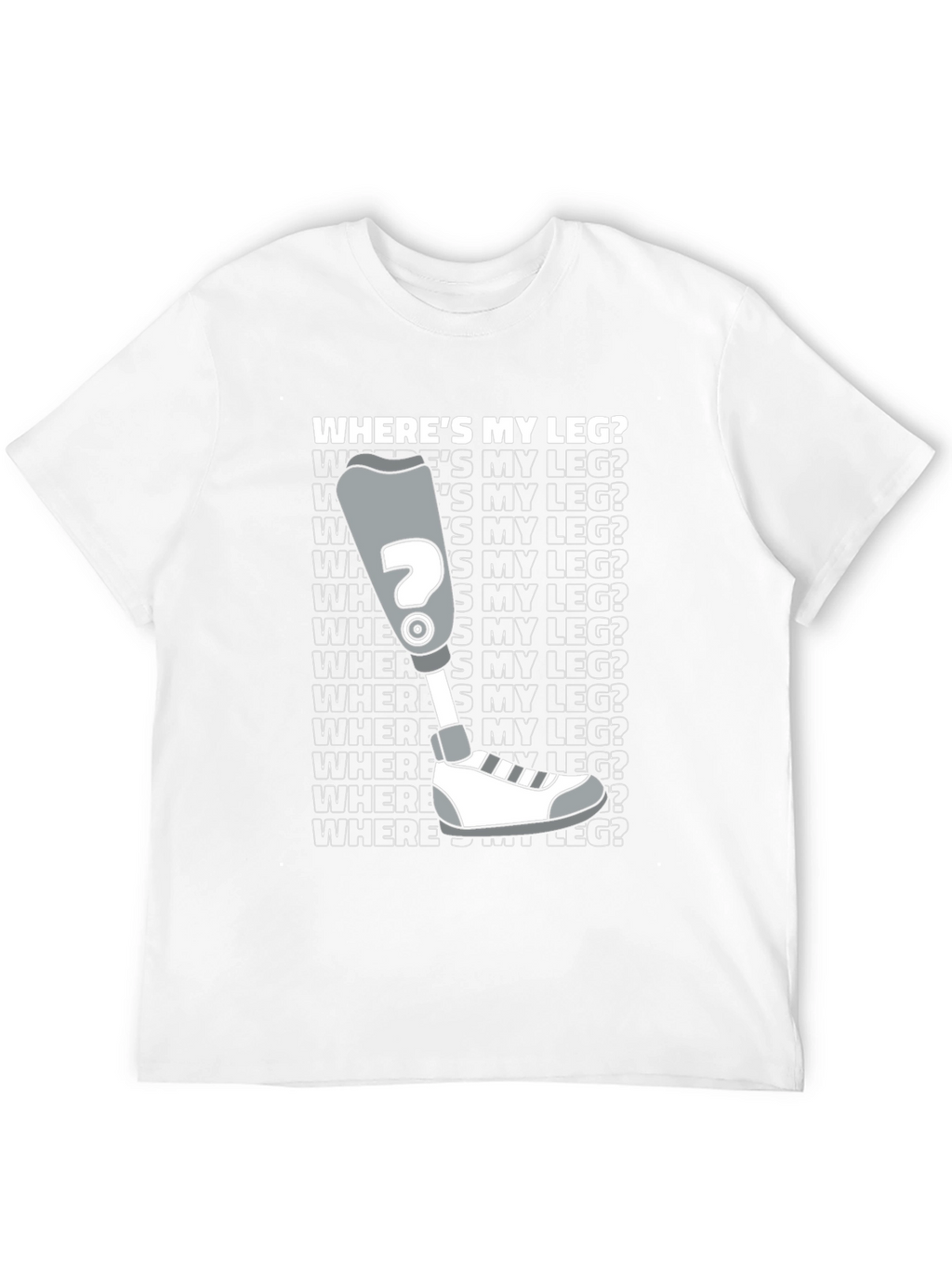 Wheres My Leg? Novelty T-Shirt