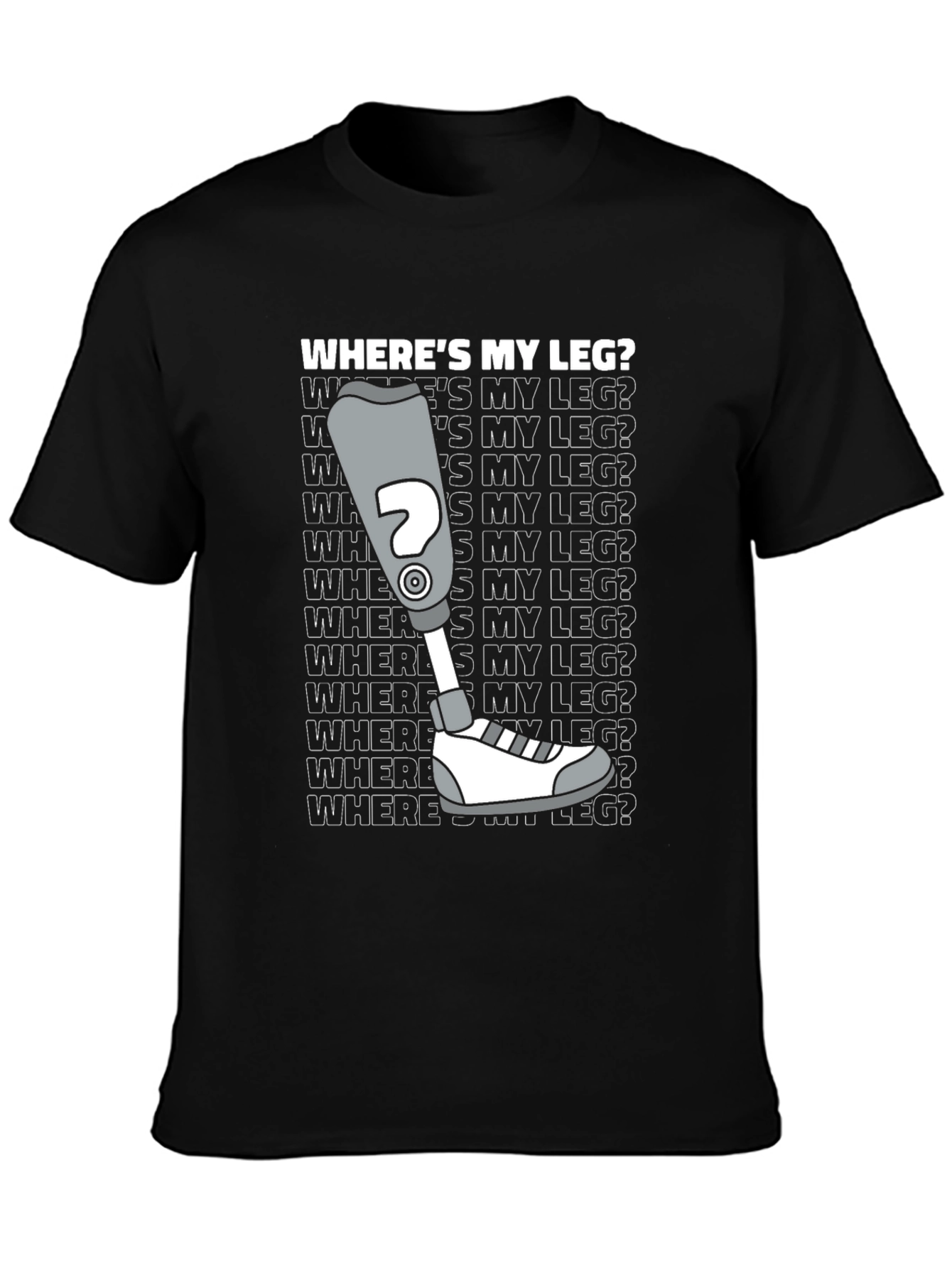 Wheres My Leg? Novelty T-Shirt