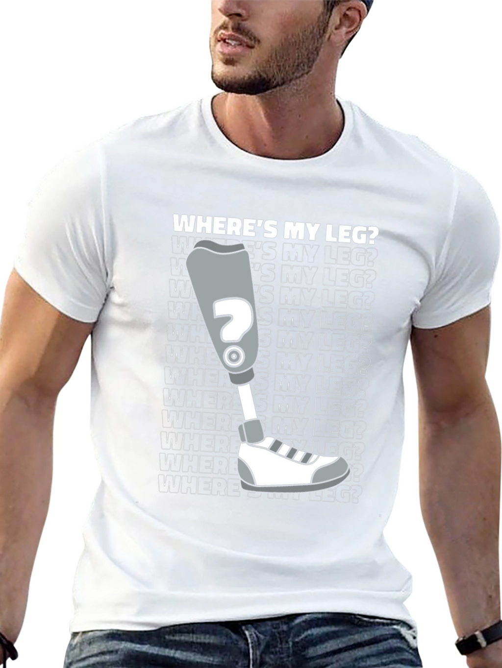 Wheres My Leg? Novelty T-Shirt