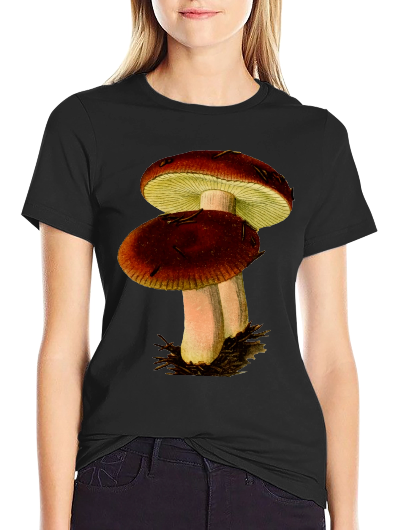 Mushroom Graphic T-Shirt - Nature Inspired Tee