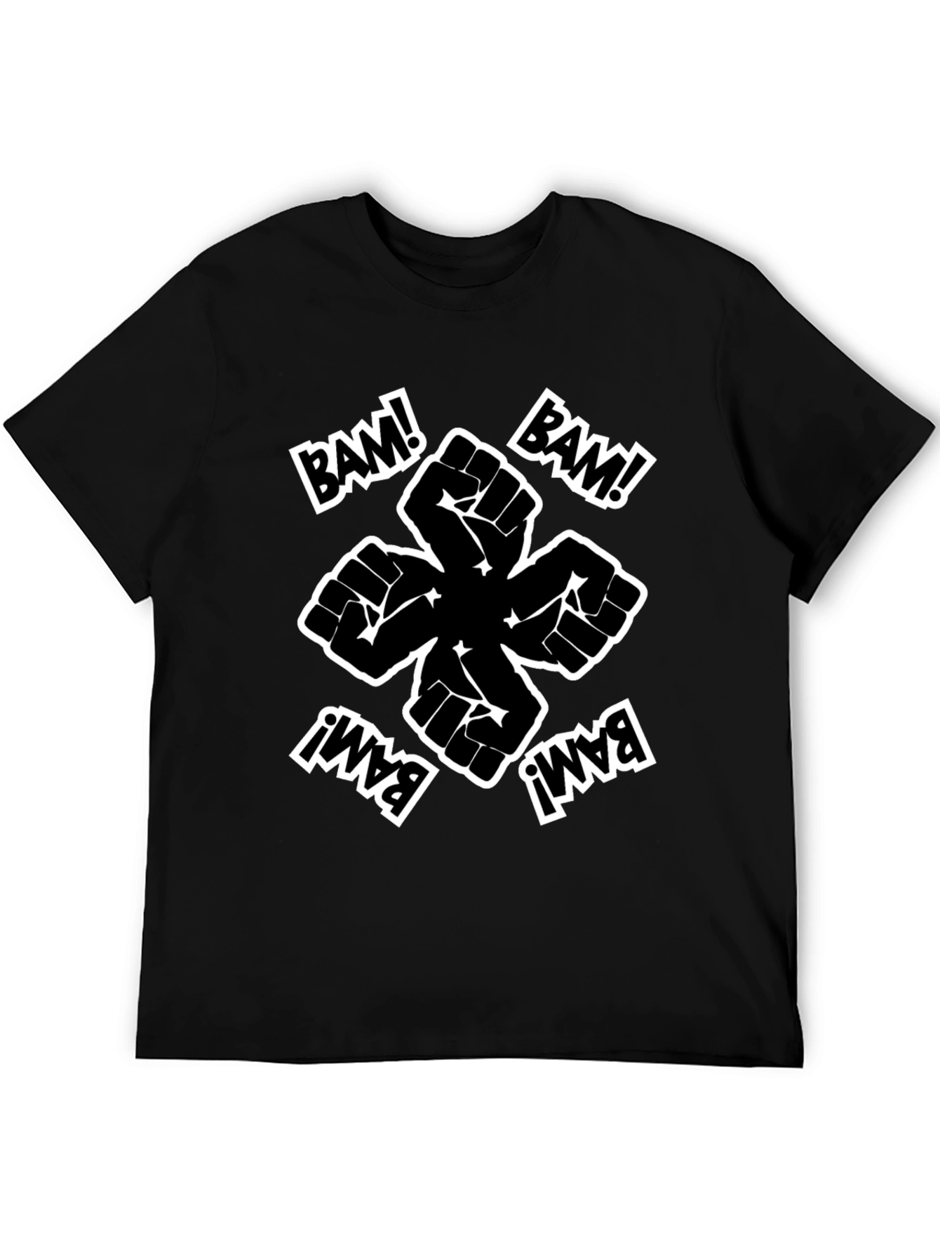Bam! Fist Power Graphic Tee - Black
