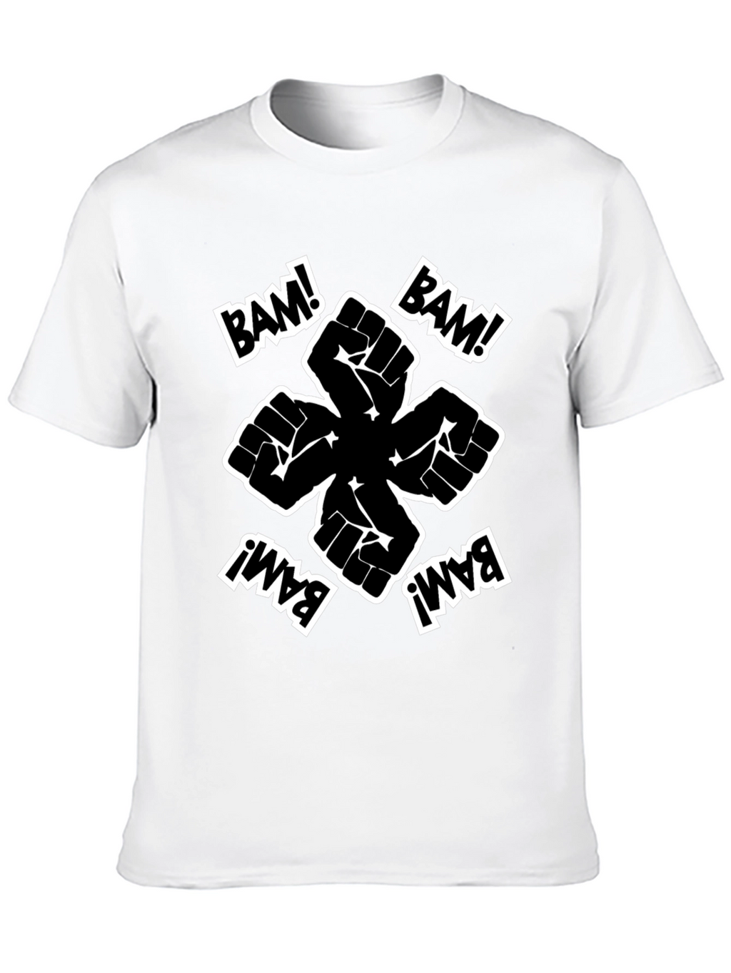 Bam! Fist Power Graphic Tee - Black