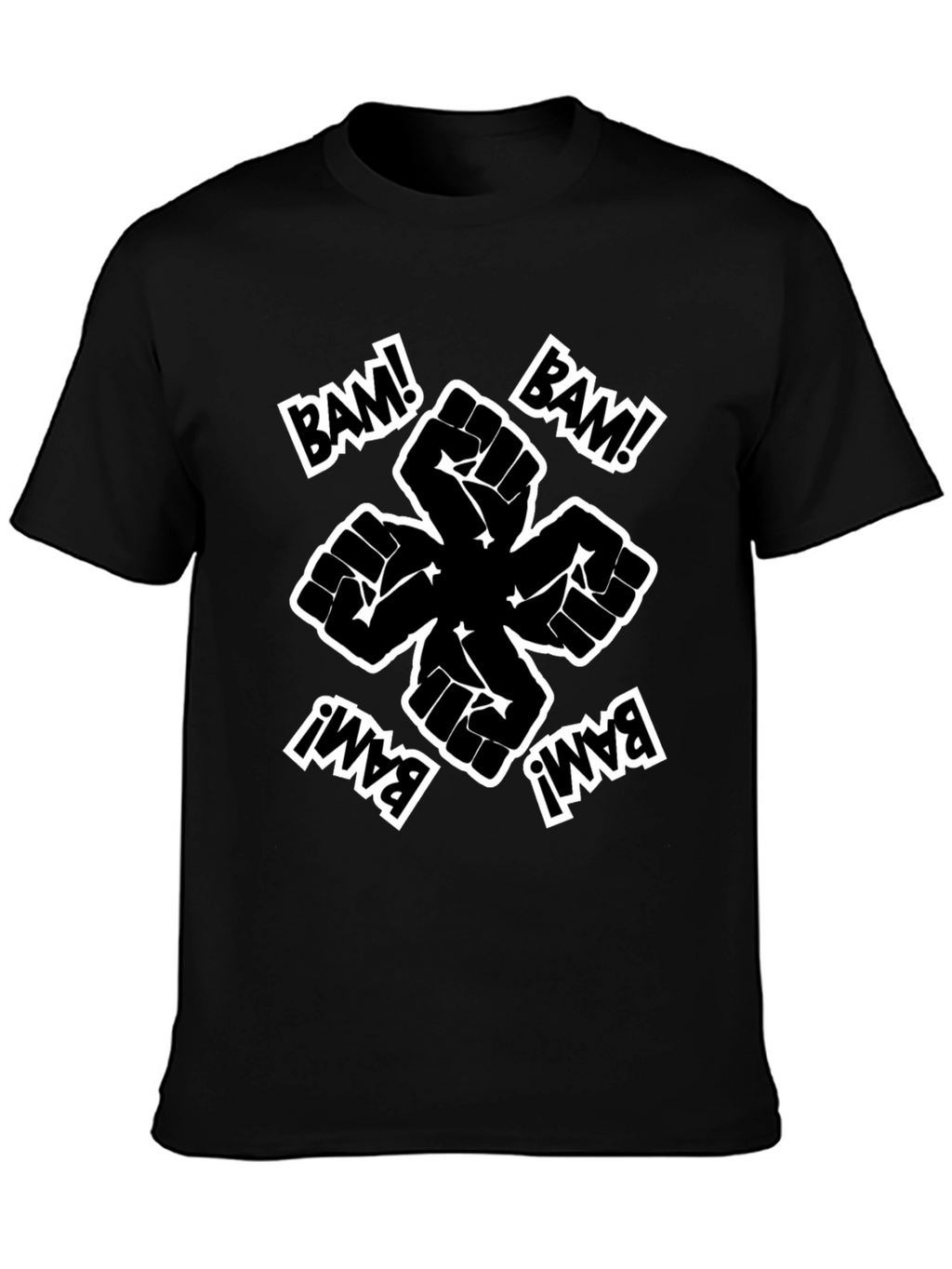 Bam! Fist Power Graphic Tee - Black