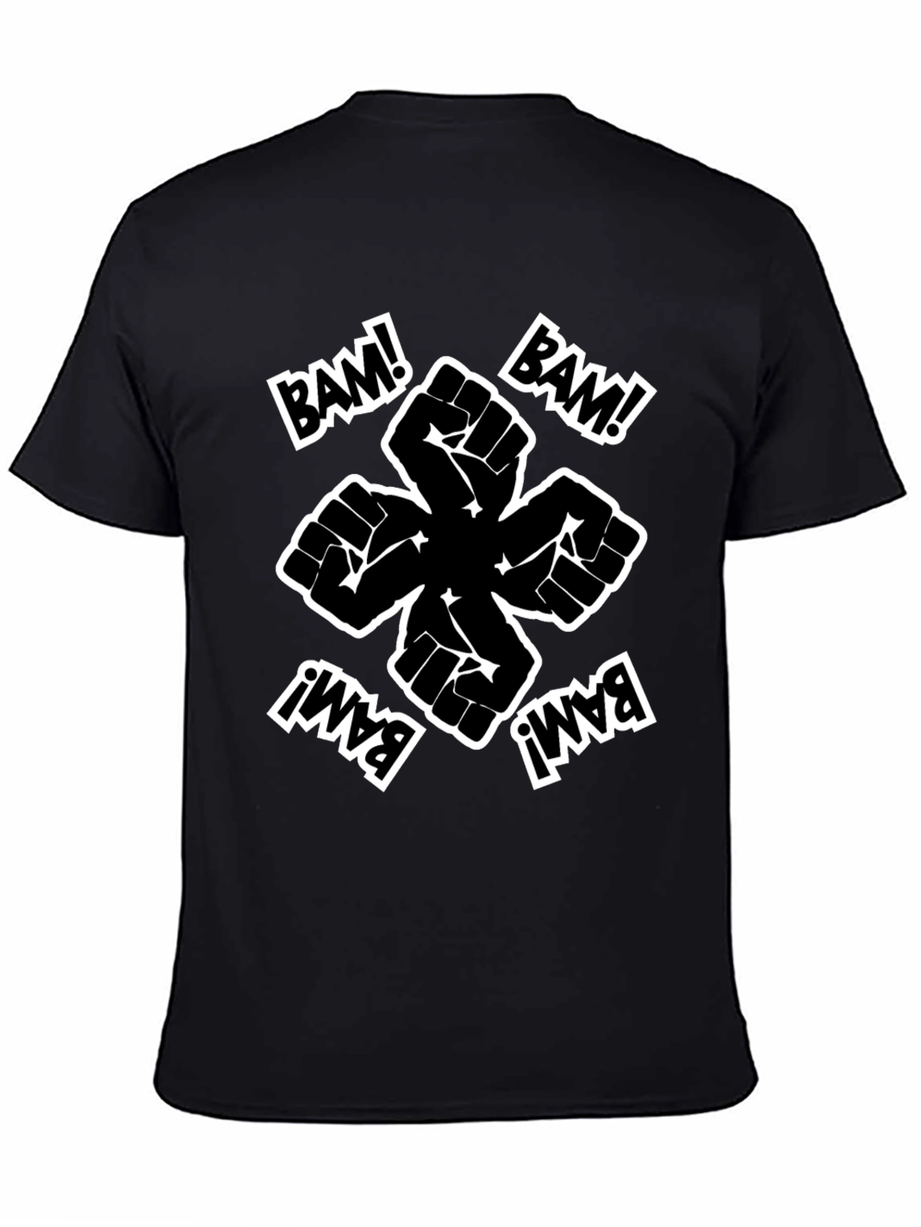 Bam! Fist Power Graphic Tee - Black