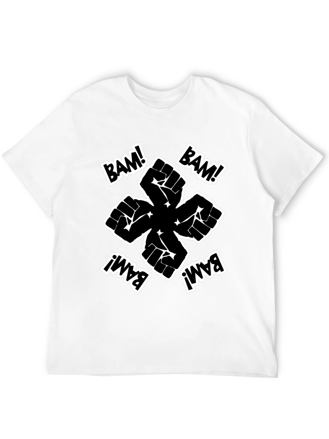 Bam! Fist Power Graphic Tee - Black