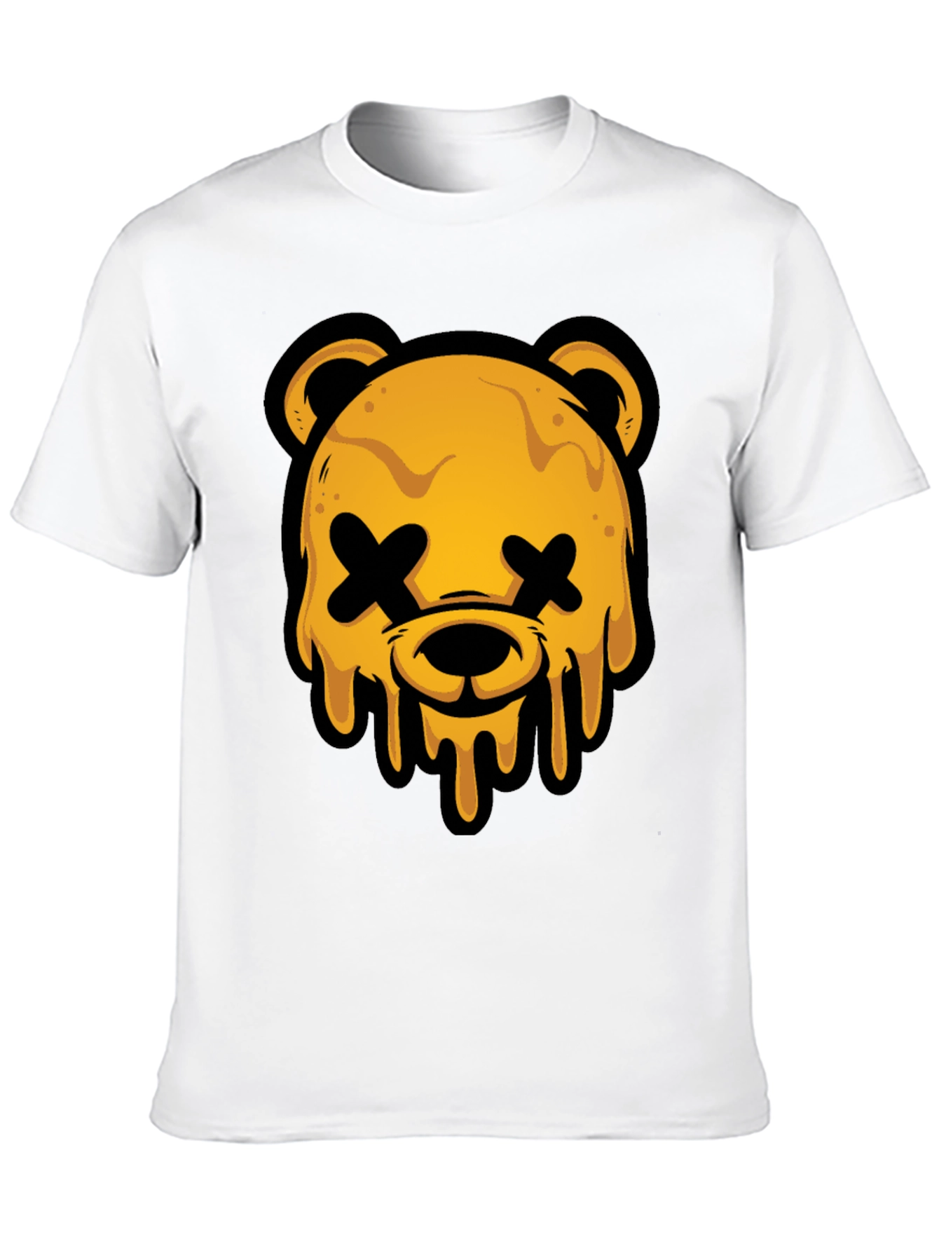 Edgy Graphic Tee - Dripping Bear Head