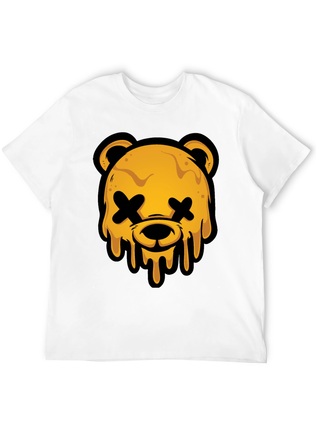 Edgy Graphic Tee - Dripping Bear Head