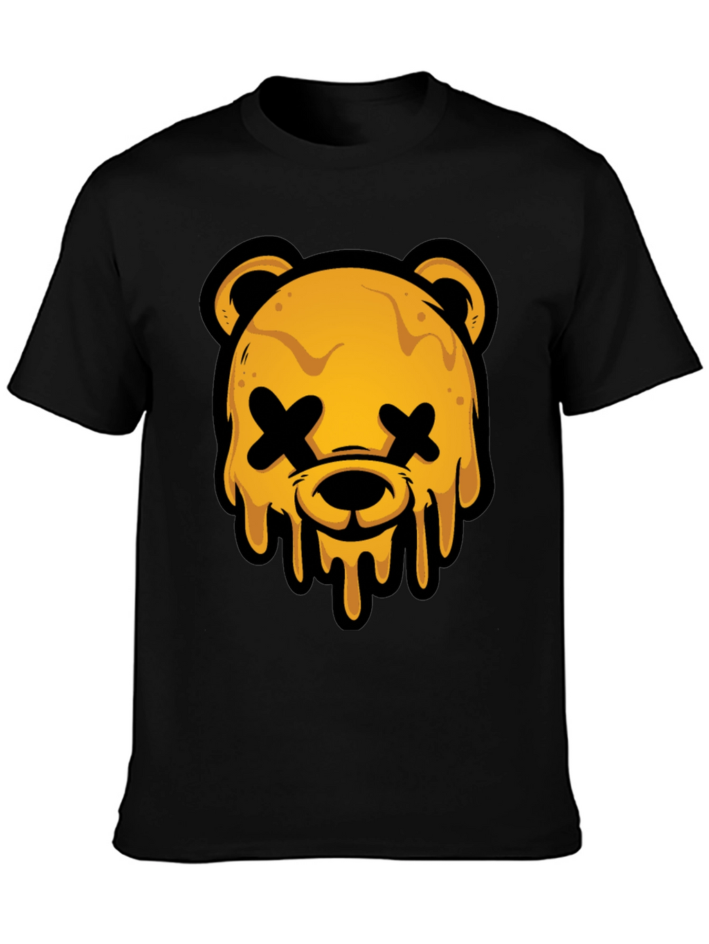 Edgy Graphic Tee - Dripping Bear Head